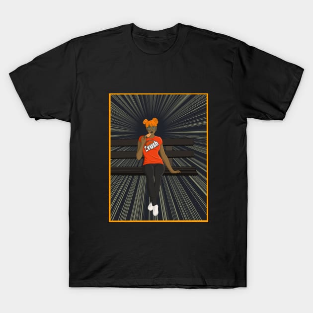 Summer Goth - Orange Crush T-Shirt by Injustice